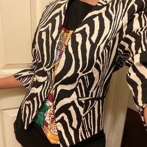 H&M Zebra Blazer